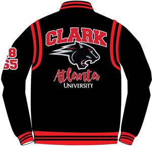 Clark Atlanta University Varsity Jacket Panthers Logo 1865 1988 Tribute HBCU Made Custom Collegiate Apparel Unisex Bulk Winter - Product Image 5