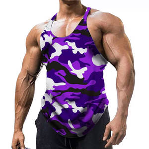 240gsm 100% Cotton Custom Logo Sleeveless Vest Men <b>Loose</b> Fit <b>Tank</b> <b>Top</b> - Product Image 1