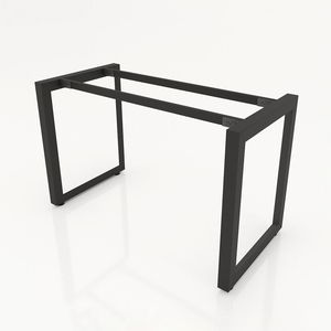 Patas de escritorio de diseño industrial 1200x600 triangulares para montaje en rodillas con uniones entrelazadas - Product Image 1