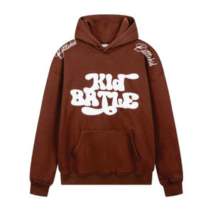 เสื้อมีฮู้ดแขนยาวสำหรับผู้ชายเสื้อฮู้ดทรงโอเวอร์ไซส์พิมพ์ลายแบบกำหนดเอง - Product Image 2