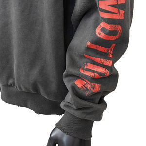 SPORTISH IMPEX Vente en gros Sweat à capuche personnalisé dégradé effet soleil délavé 400 GSM 100% coton molleton imprimé graphique vieilli pour hommes - Product Image 2