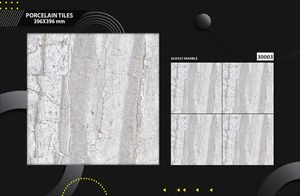 Carreaux de mur en céramique émaillée 400x400 Collection design pour salon décoratif Hall hôtel maison de ferme carreaux d'intérieur - Product Image 3