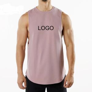 GAF, venta al por mayor, culturismo, entrenamiento muscular, Fitness, gimnasio, camisetas atléticas con tirantes, cuello redondo sólido, camiseta sin mangas de punto ecológica para hombres - Product Image 4