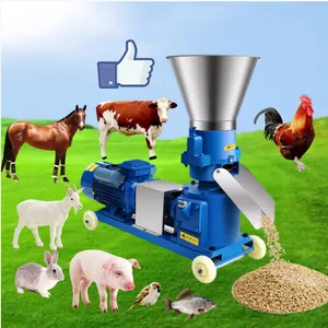 Livestock and poultry sheep pelet animal pig cattle fish puffing cow feed pellet making farm manufacturing processing machines