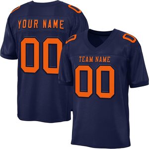 Camisetas de fútbol americano con nombre de equipo personalizado, números de logotipo, tela de malla de poliéster OEM, ropa deportiva de sublimación de secado rápido - Product Image 6