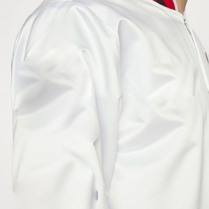 Vestes d'université en satin pour hommes de qualité supérieure de haute qualité, faites sur mesure, meilleur style avec veste à doublure en nylon à col montant avec logo imprimé - Product Image 6