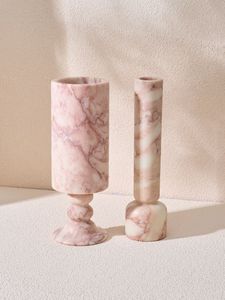 Jarrón de Flores de Mármol de Lujo de Fabricación OEM para Decoración de Escritorio de Oficina, que Agrega Elegancia Profesional y un Estilo Artístico de Piedra Natural - Product Image 6
