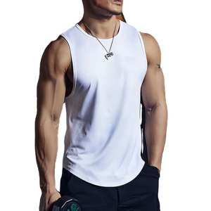 Camiseta sin mangas de gimnasio de verano para hombre, Camisa sin mangas de entrenamiento físico de secado rápido, ropa ligera de gimnasio y entrenamiento para verano - Product Image 5