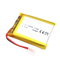 104050 Batterie au lithium polymère 3.7V 2500mAh haute capacité, énergie 9.25Wh pour appareils haute puissance 104050 103450 505060 654060