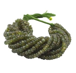 Cuentas de piedras preciosas de vasonita natural, cuentas sueltas de tamaño 6-10mm, cuentas de piedras preciosas para la fabricación de joyas, cuentas de vasonita verde - Product Image 5