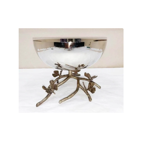 Diseño elegante diseño de flores cuencos soporte decoración del hogar cuenco de Metal para centros de mesa de boda creativo buscando Mesa mejor venta - Product Image 5