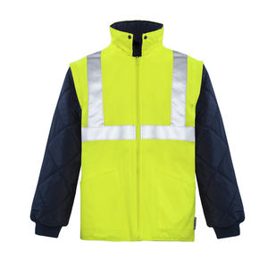 Men's Hi-Vis Waterproof Pullover Hooded <b>Safety</b> Jacket Windproof Insulated Workwear for <b>Outdoor</b> Construction Security Windproof - Product Image 5