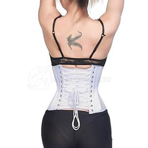 Corset de fitness haut pour femmes bouton sans couture couleur unie utilisation extérieure Shapewear Logo confortable accepté conception personnalisée - Product Image 6