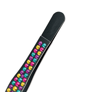 Pince à épiler de marque privée couleur arc-en-ciel soins personnels pince à épiler d'extension de cils en acier inoxydable - Product Image 6