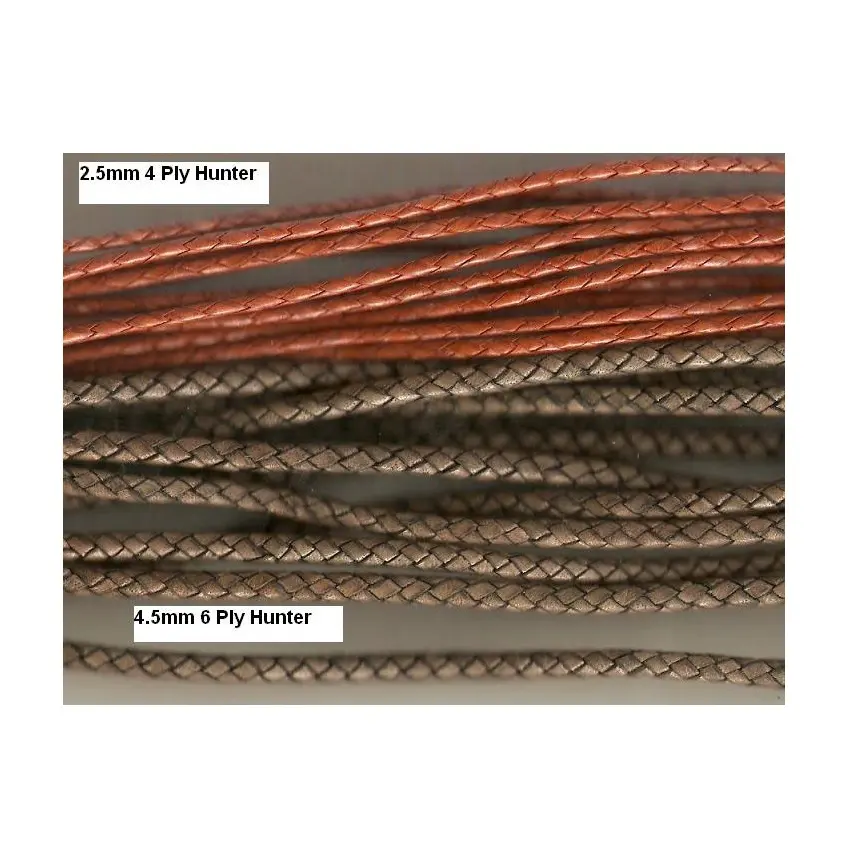 Round Braided Leather Cords for making jewelry accessories