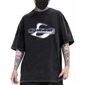 Camiseta de ocio para hombre y Polo para Primavera/Verano con estampado estándar de un color hecho en China - Product Image 1