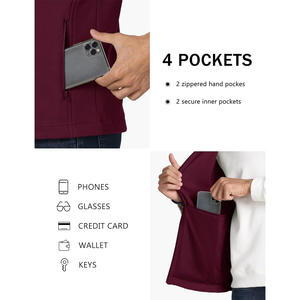 Chalecos de lana para hombre con ajuste personalizado con logotipo, etiqueta bordada, Impresión de etiquetas y marca para aventuras al aire libre y ropa de equipo - Product Image 4