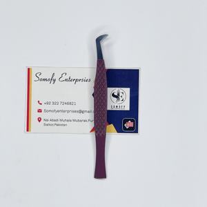 Pinzas de Precisión para Pestañas Somofy Enterprises de Acero Inoxidable de Alta Calidad, Duraderas, con Punta Dentada/Serrada y Agarre de Diamante, 10 mm, Personalizadas - Product Image 1