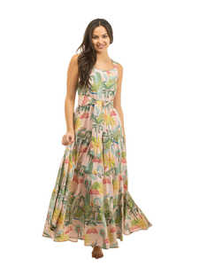 Women Pretty Summer Printed Sleeveless Bohemian Floor Length Occasion Wear <b>Long</b> Maxi <b>Dress</b> - Product Image 2