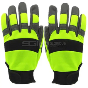 Guantes de Trabajo de Cuero Dividido de Alta Resistencia, Protección Industrial para las Manos, Guantes de Construcción para Trabajadores - Product Image 1