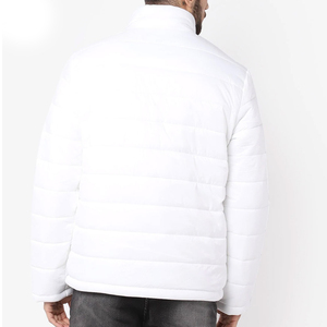 Chaqueta acolchada con cremallera para hombre de calidad superior 2023, cortavientos de invierno de lona transpirable, servicio OEM con tamaños disponibles - Product Image 2