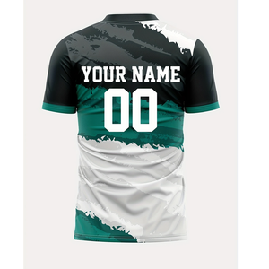 Conjuntos de Camisetas de Fútbol Americano y Fútbol para Adultos Personalizadas al por Mayor, Diseño Vibrante en Verde y Blanco con Servicio - Product Image 6