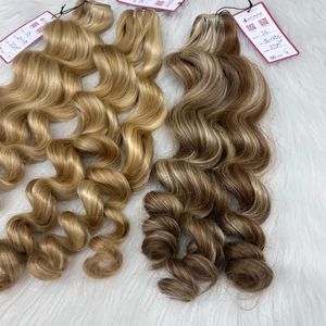 Luxe 100% vierge vietnamien lâche vague profonde doux tons naturels Double dessiné cuticule alignée Clip-in trame meilleurs vendeurs - Product Image 6