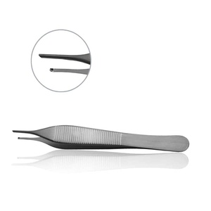 Adson Kocher Pince à dissection de tissus 12 cm 1x2 dents pince à épiler chirurgicale pince à pansement ensemble dentaire instruments chirurgicaux - Product Image 3