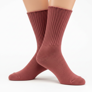Chaussettes habillées d'affaires pour femmes de haute qualité hiver longueur d'équipage coton biologique écologique confortable respirant-conception antidérapante - Product Image 6