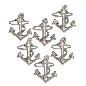 Brush Design Eco-Friendly Classic Silver Plated Brass Napkin Ring Handmade Napkin Ring - Product Image 2