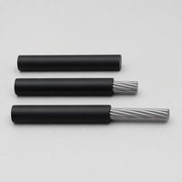 Câble d'alimentation en aluminium isolé en PVC noir, conducteur monobrin, câblage électrique pour la distribution d'énergie