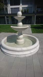 Fontaine décorative d'extérieur et d'intérieur, en marbre naturel sculpté à la main, design moderne, résistante à l'eau, écologique - Product Image 3