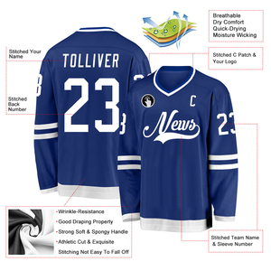 2025 sublimación bordada manga larga al por mayor personalizado OEM 100% poliéster personalizado hombre hockey sobre hielo Jersey para la venta personalizada - Product Image 6
