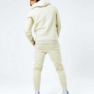 Venta al por mayor hombres chándal de talla grande por encargo de alta calidad ropa de calle de invierno con capucha sólido ecológico transpirable - Product Image 2