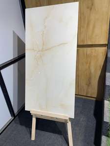 Azulejos de porcelana esmaltada pulida Beige de ónix antiguo, acabado brillante moderno 60*120 para el Hogar, baño, Villa, azulejo de suelo escolar - Product Image 2