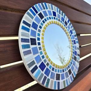 Silver <b>mosaic</b> <b>mirror</b>,round <b>mosaic</b> <b>mirror</b> - Product Image 5