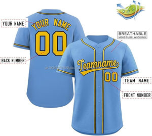 Camisetas de béisbol/softbol unisex personalizadas ropa deportiva para hombres y mujeres de talla grande diseño cosido impresión por sublimación - Product Image 2