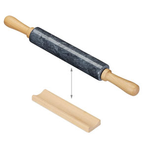 Set Of 2 Marble <b>Rolling</b> <b>Pins</b> Premium Quality Non Stick Tools Ideal For <b>Rolling</b> Dough Bread Pizza And Pastry Preparation At Home - Product Image 4