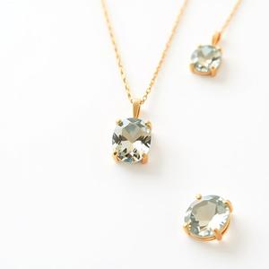 925เครื่องประดับสร้อยคอและต่างหูเงินสเตอร์ลิงสร้อยคอหินอัญมณีสีขาวสำหรับเด็กผู้หญิง - Product Image 3