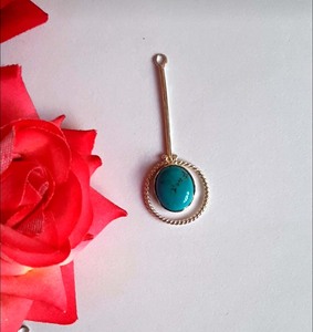 Nueva moda turquesa forma ovalada conector de piedras preciosas impresionante 925 plata esterlina bisel conjunto conector venta al por mayor joyería a granel - Product Image 1