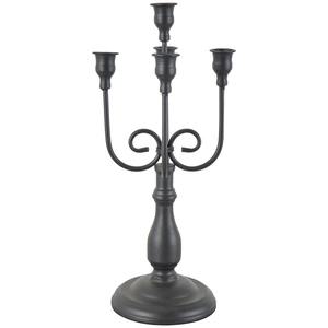 Portavelas de Metal negro antiguo, centro de mesa decorativo elegante, soporte de hierro artístico para ambiente romántico en el hogar - Product Image 1