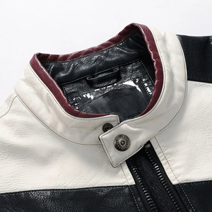 Chaqueta de Motociclista de Cuero Personalizada de Talla Grande de Saleh Enterprises, Resistente al Fuego, a Prueba de Viento, Transpirable y Protectora - Product Image 4