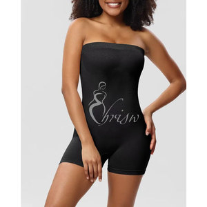 Bandeau pour femmes côtelé minceur Shapewear barboteuse Strapl Ortie body contrôle du ventre pour femmes Apewear saison d'été Svel Tee - Product Image 5