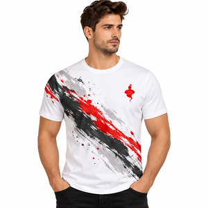 T-shirt classique décontracté pour hommes, à manches courtes, conçu avec un tissu respirant, idéal pour la course à pied, le fitness, le travail et les sorties du week-end - Product Image 1