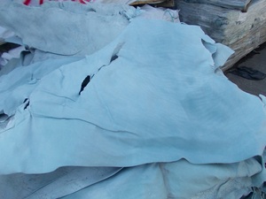 วัตถุดิบหนังแท้แยกสีฟ้าเปียกวัตถุดิบสำหรับเสื้อผ้าระดับไฮเอนด์ขายส่งดีไซน์เนอร์ - Product Image 6