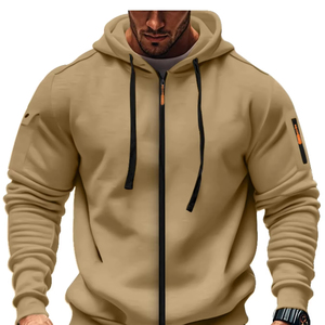 Chaquetas con capucha y cremallera para hombre, sudaderas con capucha para deportes al aire libre, ropa de calle, primavera, e Invierno Otoño, ropa deportiva holgada - Product Image 1