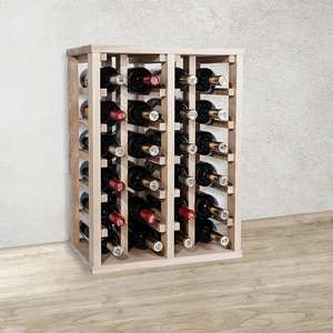 WELL HOME Portabottiglie in Legno di Pino a 24 Scomparti con Ripiani Non Verniciati - Product Image 5