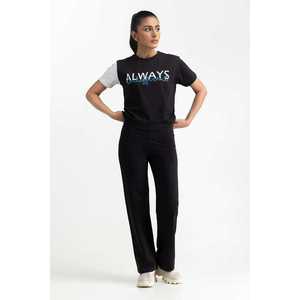 T-shirt en tricot noir respirant avec décoration de logo personnalisé - 231-213-019 - Product Image 6