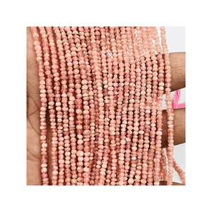 ลูกปัดโรโฮโดโครไซต์ธรรมชาติขนาด3มม. คุณภาพพรีเมี่ยมลูกปัดขนาด14นิ้วสำหรับทำเครื่องประดับหินคริสตัลจำนวนมาก - Product Image 5