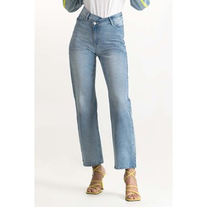 กางเกงยีนส์สไตล์วินเทจผลิตจากปากีสถานสำหรับผู้หญิงผู้ผลิตเพิ่มความสูงสำหรับยิมใช้ในเมืองและลุคประจำวัน - Product Image 5